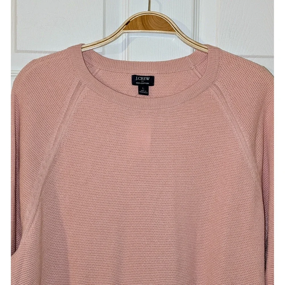 J. Crew Mens Cotton Knit Crew Neck Long‎ Sleeve Sweater, Size L NWT $89